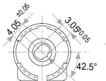 5VNT/DAUG Importuotų ispanijos PIHER reguliuojamas potenciometru, PT15-4.7 K horizontalaus ovalo formos skyle