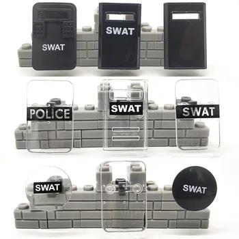 5VNT Miesto Karinės Kareiviai, Ginklų Priedai Plytos, Statyba akmenys Policijos Skydas SWAT Duomenys Dalys Blokai Modelis Surenka Žaislas