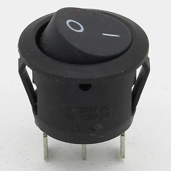 5vnt Mini Turo Black 3 Pin SPDT ON-OFF, Svirtinis Jungiklis 