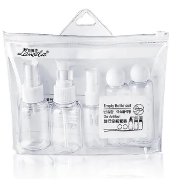 5vnt/Set Kelionės Mini Makiažas Kosmetikos Buteliai Plastiko Skaidrus Tuščias Eyeshadow, Kad Iki Konteinerio Butelis