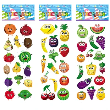6 Lakštai Mielas Šypsena Veide Vaisių Fruitage Animacinių Filmų Scrapbooking Burbulas Lipdukai Dovanomis Apdovanoti Vaikai Dovanų Žaislų Fabrikas Tiesioginio Pardavimo