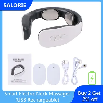 6-Režimas Vibracijos Massager Kaklo Elektrodas Kaklo Massager Skausmo Smart Raumenų Stimuliatorius Atsipalaidavimo Sveikatos Priežiūros Masažo Prietaisas