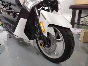 6 spalvų Motociklo Priekinės Ašies Coper Plokštė Dekoratyvinis Dangtelis apsauga Yamaha Nmax Reikmenys N-MAX 155 2017 2018 CNC Aliuminio