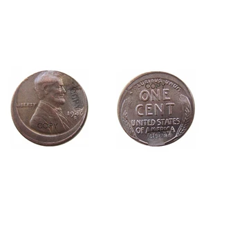 6 įvairiais stiliais JAV Kviečių Penny Klaida Off-Centro Vario Monetos Kopija