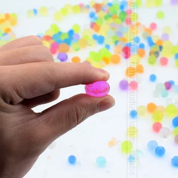 6000pcs 13mm Kristalų dirvožemio vazoninių spalvotų kristalų karoliukai kamuolys polimero hidrogelio kristalų augimo magija apdailos vestuvių orbeez