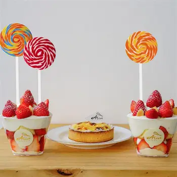 60pcs Tortas Pop Lazdos 15 cm Pastelinių Spalvų Virtuvės Amatų Plastiko Rankenos Tortas Spalvos Saldainis Lazdos