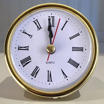 65mm Klasikinis Geležies Laikrodis Amatų Kvarco Judėjimas, Turas Apšvietimo Laikrodžiai Galvos Įterpti Romos Numeris Baldai, Papuošalai Prieigos