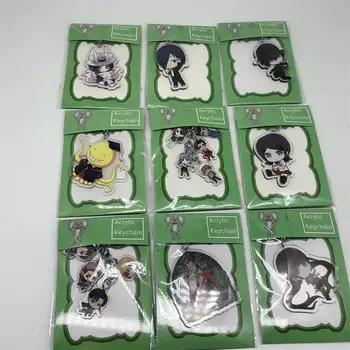 6cm Anime Akrilo Keychain Metus Atstumas Danganronpa Ace Attorney Maisto Karai Titan Neverland Key Chain paketų prižiūrėtojų raktinę Pristatymas Greitas