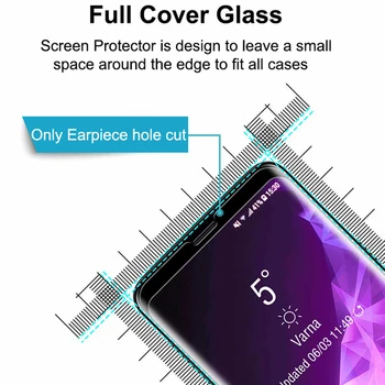 6D UV skystą Klijai 9H Grūdintas Stiklas Samsung Galaxy S8 S9 S10 S20 S21 S10e Pastaba 8 9 10 Plius 20 Ultra Screen Protector