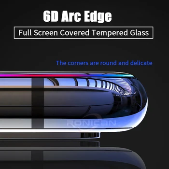 6D Visas Klijai Padengti Grūdinto Stiklo Xiaomi Pocophone F1 Mi 9 8 SE A2 Lite Max 3 Redmi Pastaba 7 6 5 Pro Screen Protector Filmas
