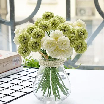 6Pcs/bundle mini chrizantema gėlių kamuolys šilko Dirbtinės Gėlės, Vestuvių dekoravimas vestuvinės flores