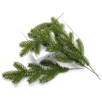 6pcs dirbtiniai augalai naudojami kaip papuošalai, vestuvių scrapbooking žiedai žali lapai naujųjų Metų christmasdecorative girliandą namų