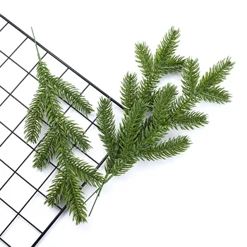 6pcs dirbtiniai augalai naudojami kaip papuošalai, vestuvių scrapbooking žiedai žali lapai naujųjų Metų christmasdecorative girliandą namų