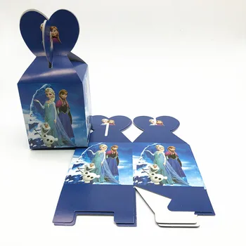 6Pcs Disney Užšaldyti princesė Tema Dizaino Saldainių Dovanų Dėžutėje Vaikas, Berniukas, Mergaitė Gimtadienio Apdailos Šeimai Šalis Saldainių Dėžutė Prekes