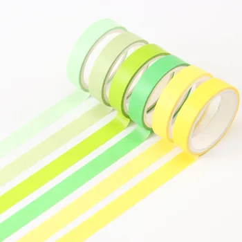 6pcs/pak Druska Macaroon saldainiai spalvų Dekoratyviniais Washi Tape nustatyti Japonų Popieriaus Lipdukai Scrapbooking Klijų Washitape Stacionarių