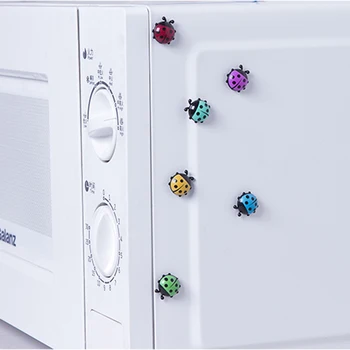 6Pcs Puikus Biedronka šaldytuvas magnetai namų dekoro, dekoratyvinis šaldytuvas Magnetinis lipdukas Kambarį Apdailos Pranešimą popieriaus Fiksuotojo pasta