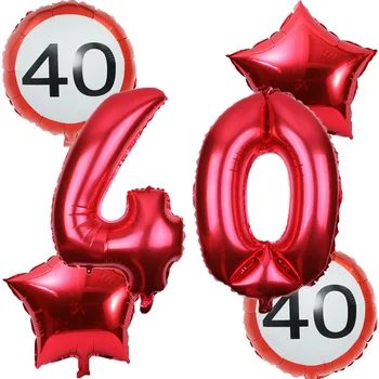 6pcs/set 32inch skaičius 18 30 40 50 60-ųjų metinių Dieną Balionas globos cumpleanos infantiles gimtadienio dekoro adul balionai