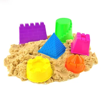 6Pcs/Set Kūdikis, Vaikas, Vaikas modelių Kūrimo Rinkiniai Nešiojamų Pilis Smėlio, Molio Pelėsių Pastatas, Piramidės Sandcastle Paplūdimys Smėlio Žaislas