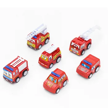 6pcs Vaikų Žaislas Automobilis Nustatyti Imituoti Priekaba Žaislas Inercijos Sunkvežimių Žaislas Vaikams, Automobilių Lenktynių Plaything Traukti Atgal Automobiliai Vaikams Berniukams Dovana