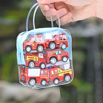 6pcs Vaikų Žaislas Automobilis Nustatyti Imituoti Priekaba Žaislas Inercijos Sunkvežimių Žaislas Vaikams, Automobilių Lenktynių Plaything Traukti Atgal Automobiliai Vaikams Berniukams Dovana