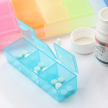 7 Dienų Tablečių Medicina Tablet Moteriška Skrybėlaitė Balionėlis Organizatorius Atveju Su 21 Kupė Tabletes, Dėžutę Spalvotų Konteinerių Vaistų