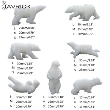7 Silikono Formų Mini Polar Bear Modeliavimo Dervos Pelėsių Landspace Įdarai Sakai Papuošalai Įdarai Dervos Lieti Dailė Ir Amatai