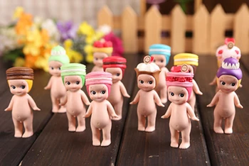 8 CM Kawaii Macarons Desertas Sonny Angelas Veiksmų Skaičius, Lėlės Originalių Papuošalų, Žaislų, Limited Edition Dovana Vaikams 1 VNT Atsitiktinai
