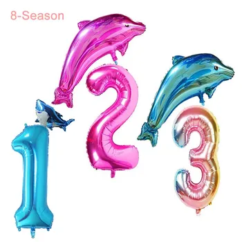 8 Sezono 1-ojo Gimtadienio Ryklys Kūdikių Tema Gyvūnų Šalies Ryklių Skaičius Balionai 1 2 3 4 5 6 Vaikų Gimtadienio Džiaugtis Apdaila