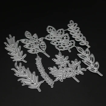 8 vnt gėlių lapai metalo pjovimo miršta užrašų knygelė Amatų Miršta Atvirukai padaryti 3D Antspaudas 