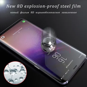 8D Screen Protector For Samsung Galaxy S8 S9 A7 2018 A6 A8 Plius A750 Grūdintas Stiklas Galaxy Note 8 9 S7 Krašto Pilnas draudimas Stiklo
