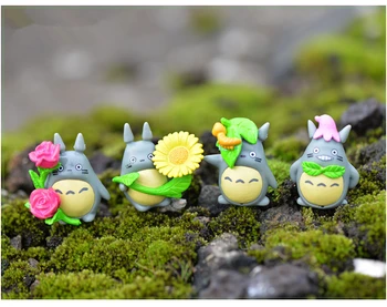 (8pcs/daug) Mano kaimynas Totoro pav dovanos lėlės miniatiūrinės figūrėlės Žaislai 2.6-3.5 cm, PVC plactic japonijos mielas mielas anime 160336