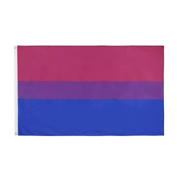 90*150cm LGBT bi pasididžiavimas biseksualų Vėliava