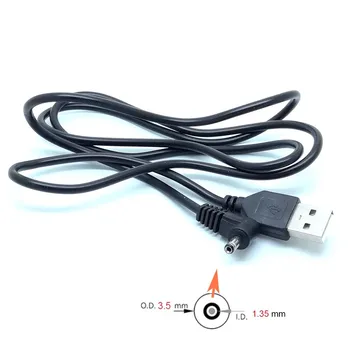 90 Kampu PC USB Vyras į 5V DC 3,5 mm x 1.35 mm Barelį Jungtis, Maitinimo Laidas laido adapteris