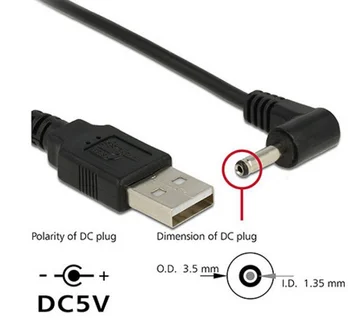90 kampu USB 3,5 mm Jungtis Jack Galia Įkroviklio Kabelį 