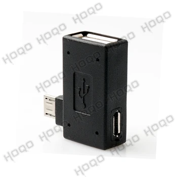 90 Laipsnių Micro USB OTG Adapteris, skirtas Gaisro Stick TV Snes mini Classic Ne Mini su Energijos Tiekimo į Kairę Dešinę Kampu