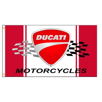 90x150cm DUCATI Motociklo vėliavos apdaila