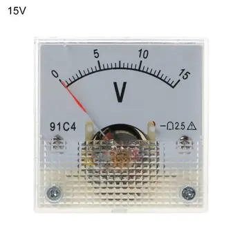 91C4 DC Voltmeter Analoginis Pultas voltmetras Mechaninė Žymiklį Tipas 3/5/10/15/20/30/50/100/150/250V