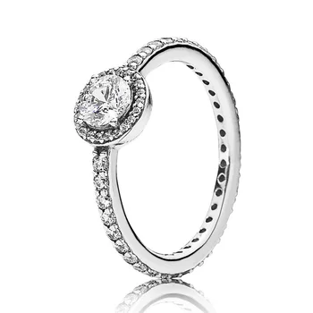 925 Sterlingas Sidabro Žiedas Klasikinės Elegancijos Abstrakčiai Elegancija Širdies formos Spynos Meilė Širdies fiksavimo Žiedą, Moterims, bižuterijos