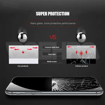 9999D Visiškai Padengti Grūdinto Stiklo iPhone 8 7 6 6S Plus SE 2020 Screen Protector, Stiklo iPhone 12 11 Pro XS Max X XR Stiklo Plėvelės
