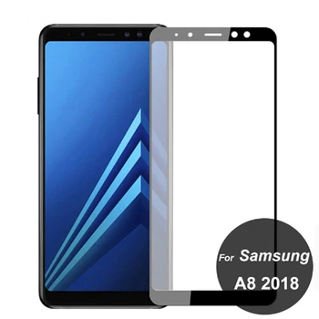 9D Apsauginis Stiklas Ant Samsung Galaxy A6 A8 J4 J6 Plius 2018 J2 Core J8 A7 A9 2018 Grūdintas Stiklas Screen Protector Filmas Atveju