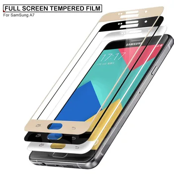 9D Apsauginis Stiklas ant Samsung Galaxy S7 A3 A5 A7 2017 j3 skyrius J5 J7 2016 2017 Grūdintas Screen Protector, Stiklo Plėvelė Atveju