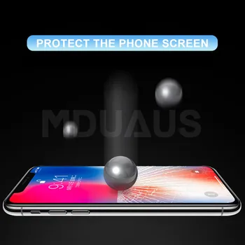 9D Apsaugos Grūdintas Stiklas Ant iPhone 6 6s 7 8 Plus X 10 Stiklo Screen Protector, Minkštas Kraštas Lenktas iPhone XR XS MAX