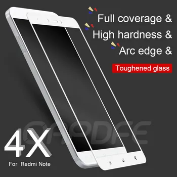 9D Grūdinto Stiklo, Skirtos Xiaomi Redmi 5 Pastaba 5A 4 4X Pro Redmi 5 Plius 5A S2 4 Screen Protector Apsauginės Stiklo Plėvelės Atveju