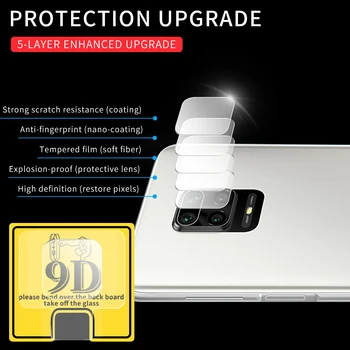 9D Kamera Raštas Stiklo Xiaomi Redmi 9 Pastaba 9S PRO MAX 8 8T Pro Mi10 Pro Lite Objektyvas Ekrano apsaugos Redmi K30 Pro 8, 8A