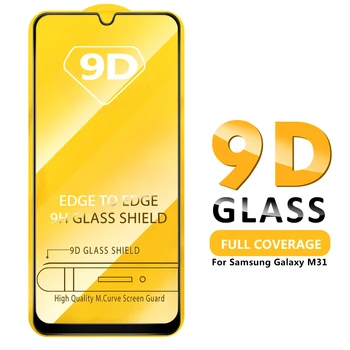 9D Sunku Grūdintas Stiklas Samsung Galaxy M21 M31 M10 M20 M30 M40 M30S 9D Apsauginis Stiklas 