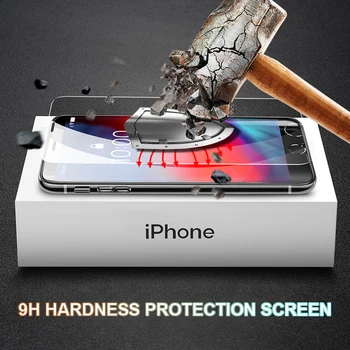 9H Anti-Sprogo Grūdintas Stiklas iPhone 7 8 6 6S Plius Screen Protector Glas 