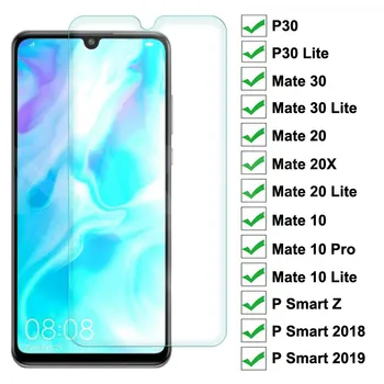 9H Apsaugos Stiklo Huawei P40 30 Lite P Smart Z 2019 Screen Protector Plėvelė Huawei Mate 10 20 30 Lite 20X Grūdintas Stiklas