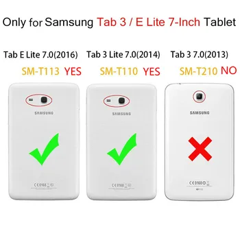 9H Kietumu Grūdintas Stiklas, skirtas Samsung Galaxy Tab 3 Lite 7.0 T110 T111 T113 T116 SM-T110 T113 Screen Protector, Stiklo Plėvelė