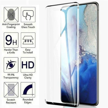 9H Lenktas Screen Protector, Grūdintas Stiklas Samsung Galaxy S10 S20 S8 S9 Plus Ultra/ 10 Pastaba 9 Plus Priekinis Stiklas Kino Dangtis