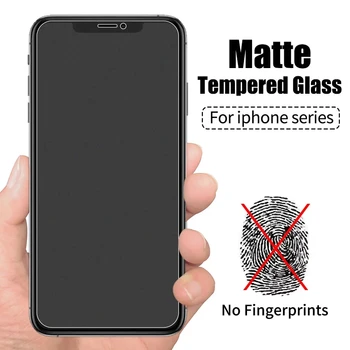 9H Matinis Matinis Grūdintas Stiklas Iphone 12 Pro Max Mini 11Pro XS Max X XR 7 8 6 Plus SE 20 Anti-pirštų atspaudų Ekrano Apsaugų